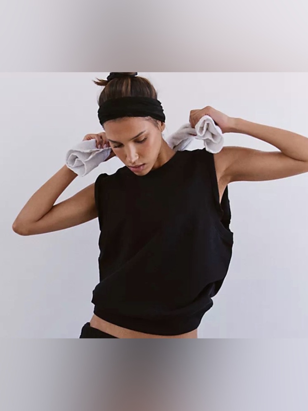Free People Flutter Tank. NWT. Black